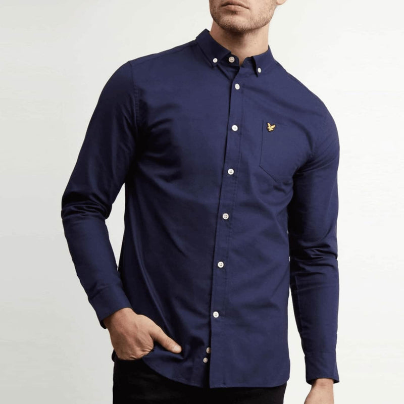 Lyle & Scott Regular Fit Oxford Shirt Dark Navy