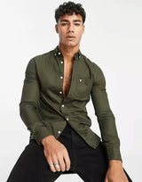 Lyle & Scott Regular Fit Oxford Shirt Olive Green