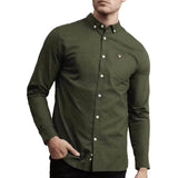 Lyle & Scott Regular Fit Oxford Shirt Olive Green