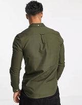 Lyle & Scott Regular Fit Oxford Shirt Olive Green