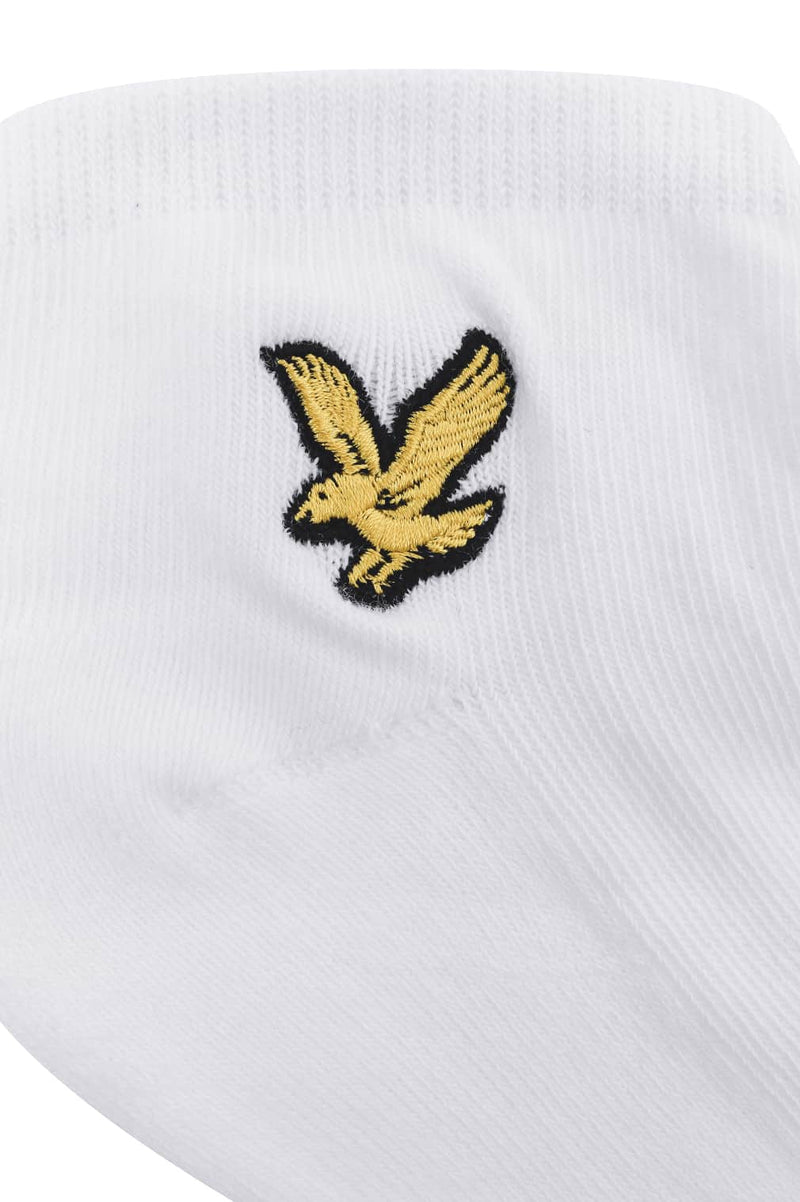 Lyle & Scott - Ross 3 Pack Trainer Socks - White, Black, Multi 7-11 UK