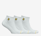 Lyle & Scott - Ross 3 Pack Trainer Socks - White, Black, Multi 7-11 UK
