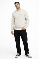 Lyle & Scott Script Heavyweight Loopback Crew Neck Sweatshirt Ice