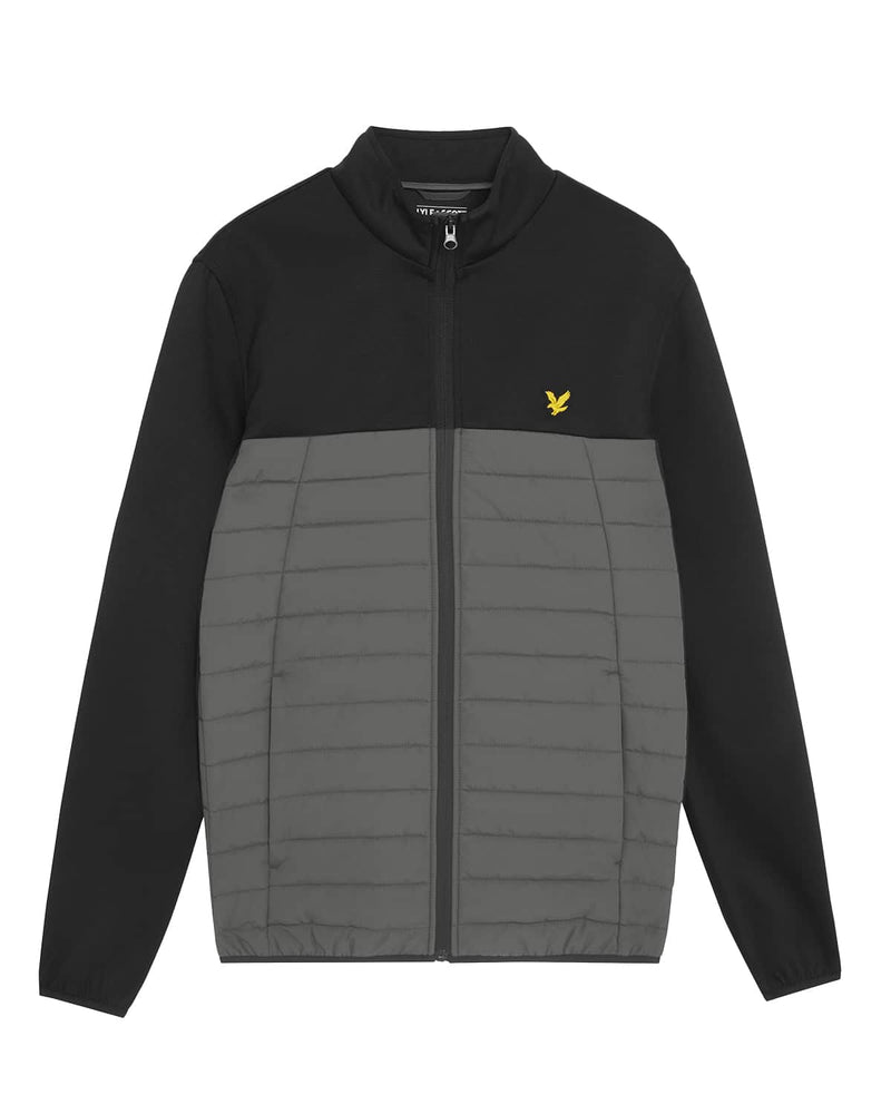 Lyle & Scott Sports Fleece Hybrid Jacket Jet Black/Granite Northern