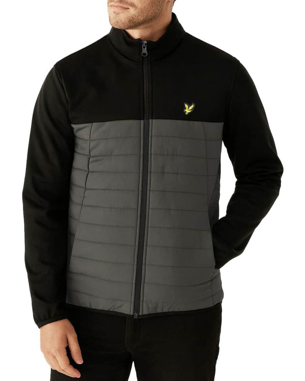 Lyle & Scott Sports Fleece Hybrid Jacket Jet Black/Granite Northern
