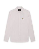 Lyle & Scott Stripe Oxford Shirt Pink Grapefruit / White Northern