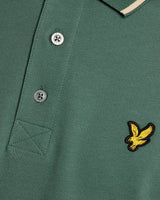 Lyle & Scott Tipped Polo Shirt Everglade Green/Wheat Northern Ireland