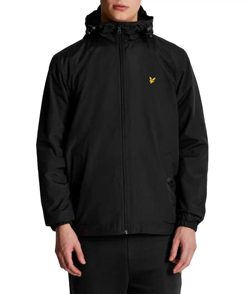 Lyle & Scott Zip Through Hooded Jacket Black Northern Ireland Belfast