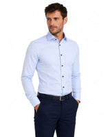 Marvelis Body Fit Formal Dress Shirt 7528-24-11 Blue Northern Ireland