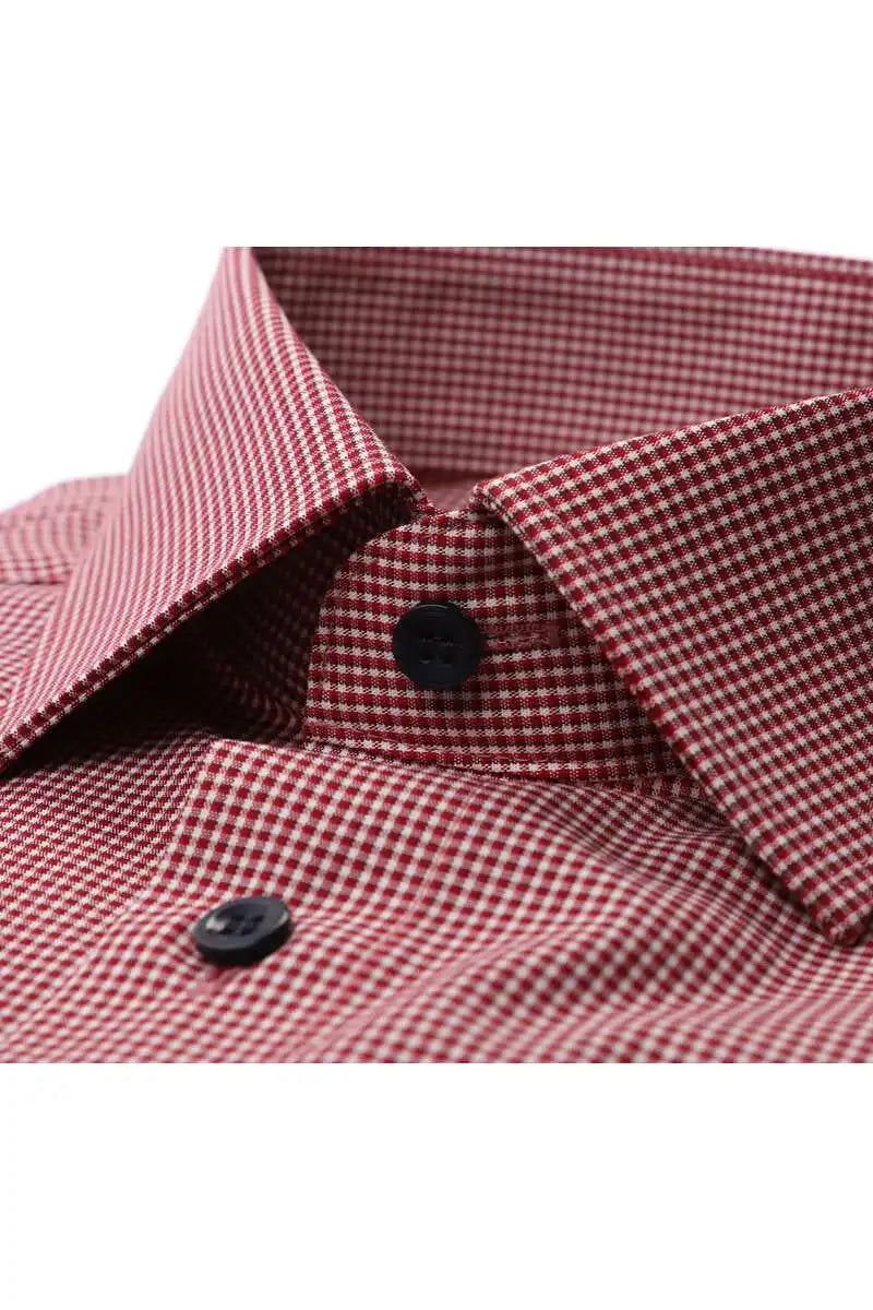 Marvelis Mens Long Sleeve Dress Shirt Modern Fit 7232/44/35 Red/White