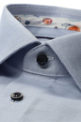 Marvelis Mens Modern Fit Formal Dress Shirt Dark Blue Northern