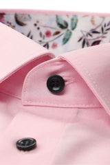 Marvelis Mens Modern Fit Formal Dress Shirt Pink Northern Ireland