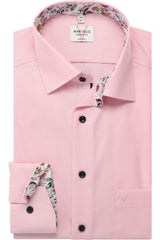 Marvelis Mens Modern Fit Formal Dress Shirt Pink Northern Ireland
