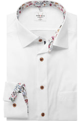 Marvelis Mens Modern Fit Formal Dress Shirt White Northern Ireland