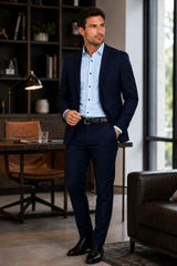 Marvelis Mens Modern Fit (Regular Fit) Formal Dress Shirt 7312-34-11