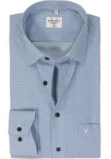 Marvelis Mens Modern Fit Shirt 7224-74-11 Blue Northern Ireland