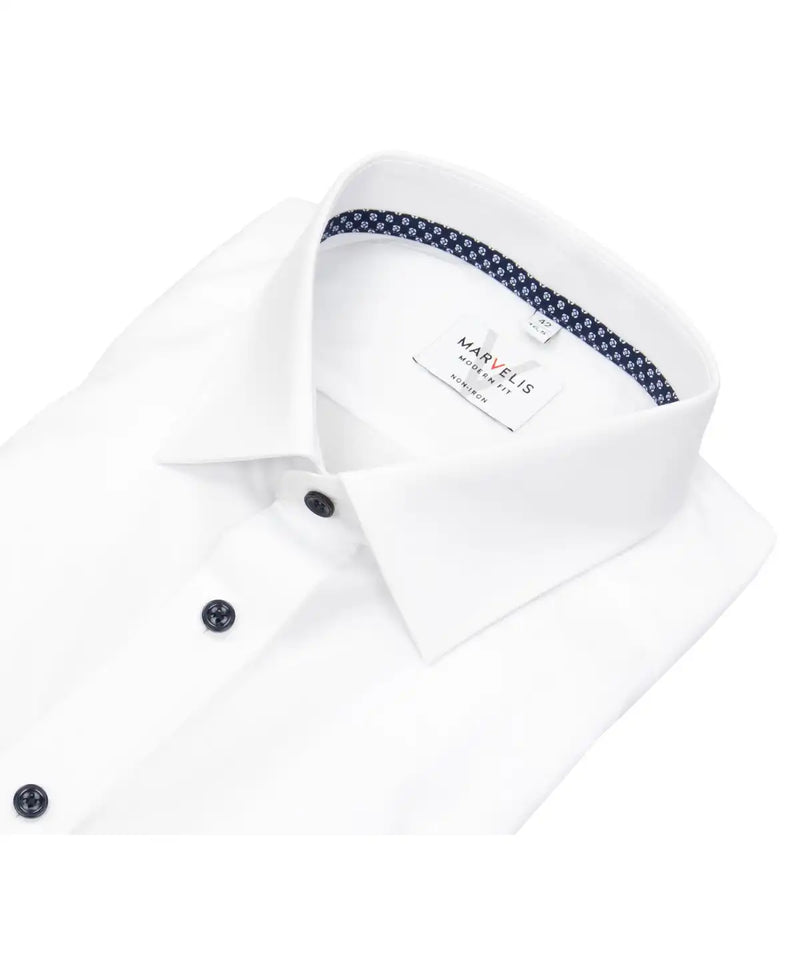 Marvelis Modern Fit Dress Shirt 7220-64-00 White Northern Ireland