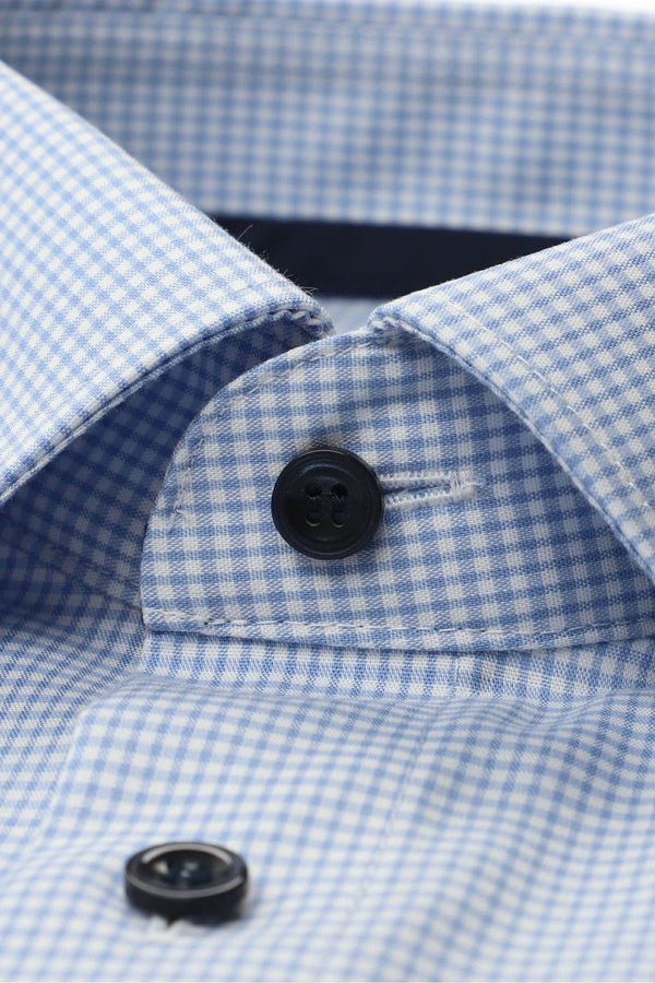 Marvelis Modern Fit Dress Shirt 7252/84/11 Blue Checked Northern