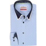 Marvelis-Modern Fit Shirt-Non Iron-Blue.