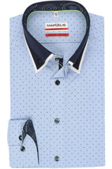 Marvelis-Modern Fit Shirt-Non Iron-Blue.