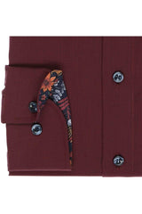 Marvelis- Modern Fit Shirt - Non Iron - Dark Red.