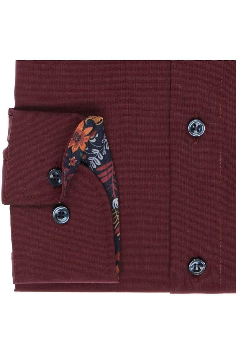 Marvelis- Modern Fit Shirt - Non Iron - Dark Red.
