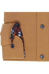 Marvelis-Modern Fit Shirt-Non Iron-Tan.
