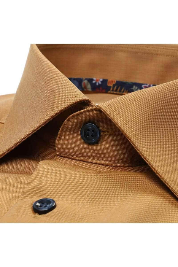 Marvelis-Modern Fit Shirt-Non Iron-Tan.