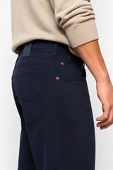 Meyer Chino Trousers M5 SIX Soft Twill Navy Northern Ireland Belfast