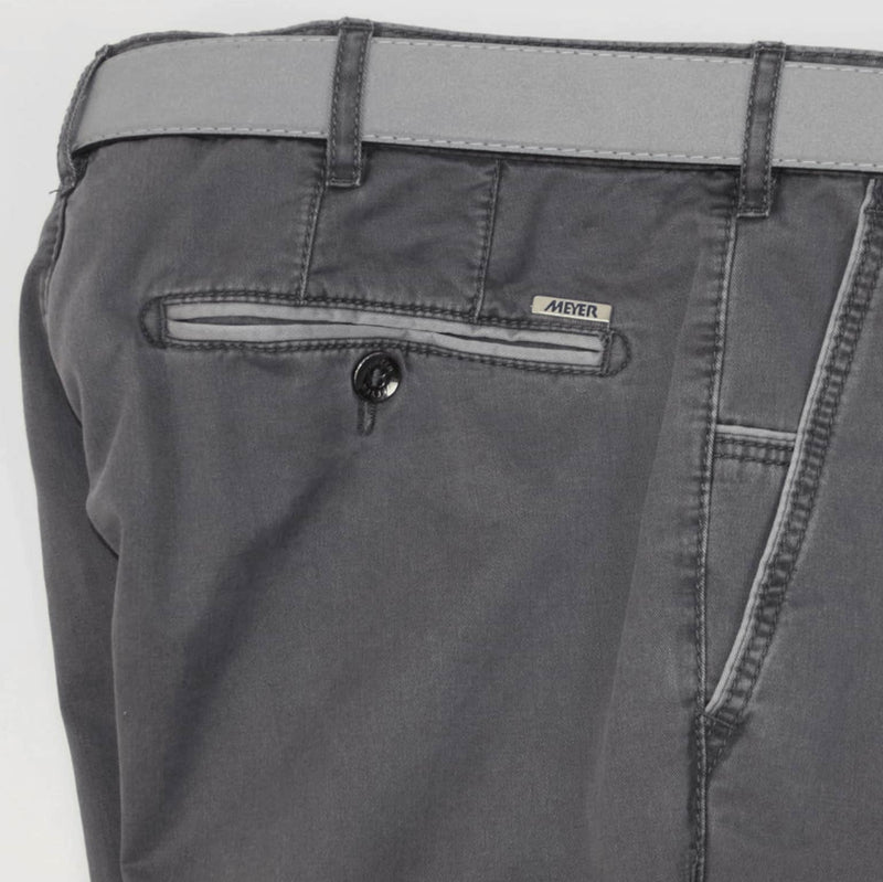 Meyer Chino Trousers New York Luxury Cotton Grey