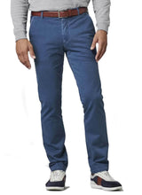 Meyer Men’s Chino Trousers New York Luxury Cotton Blue Ballynahinch