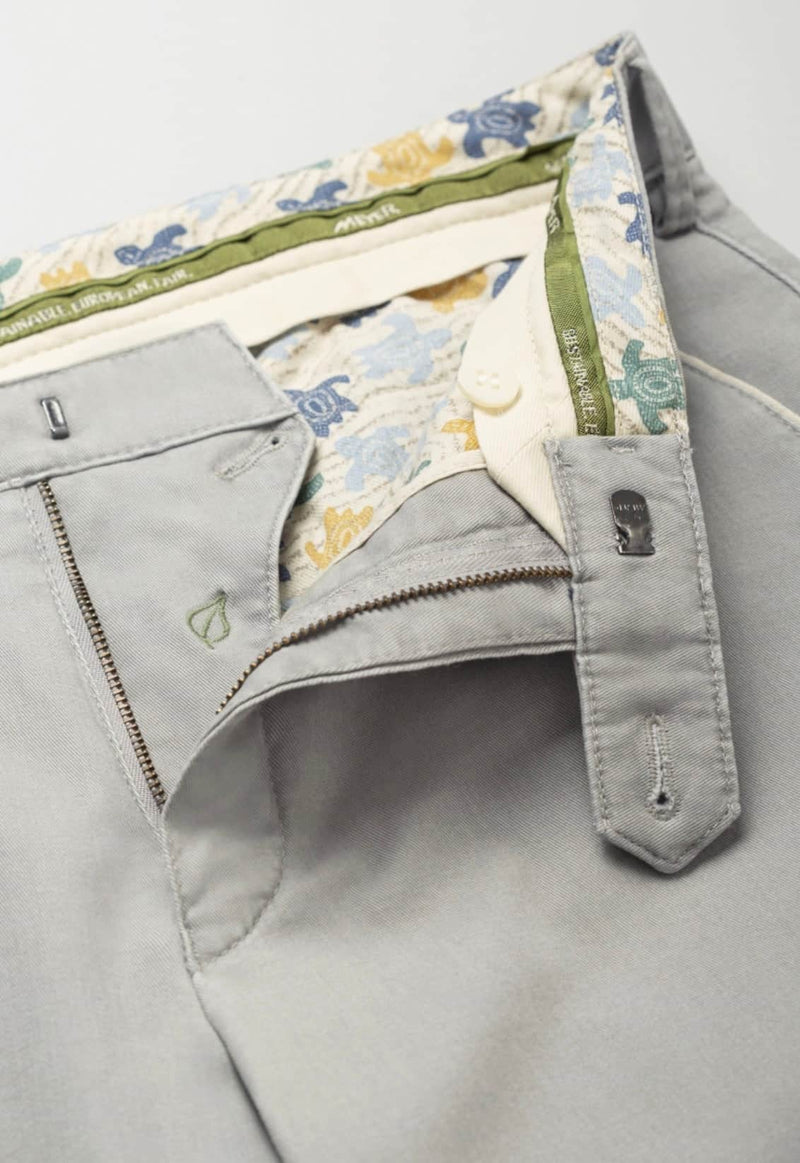 Meyer Mens Chino Trousers New York 1 - 5054/05 Grey/Beige Northern