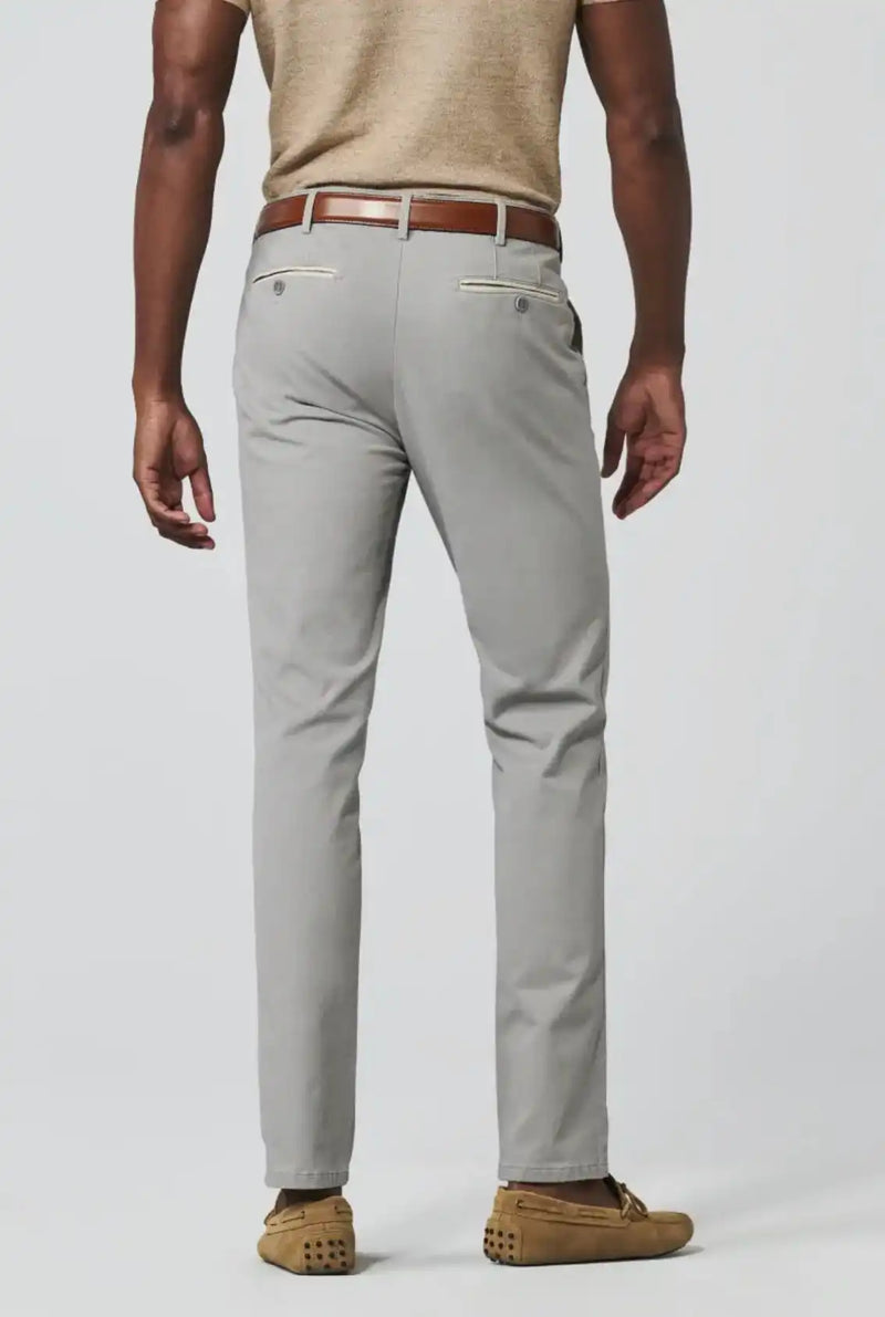 Meyer Mens Chino Trousers New York 1 - 5054/05 Grey/Beige Northern