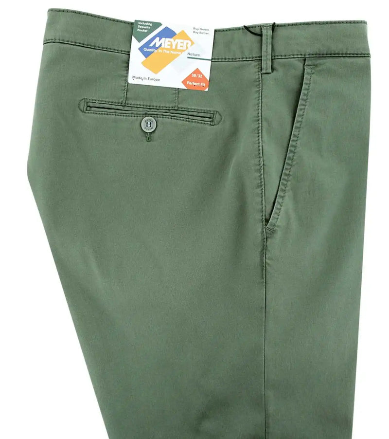 Meyer Men’s Chino Trousers Rio 1-3015/27 Sage Green Ballynahinch