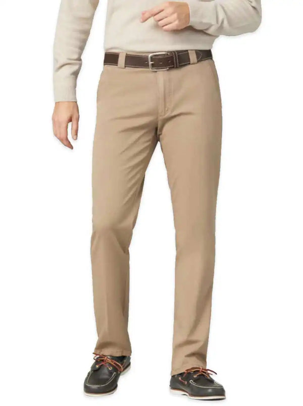 Meyer Chino Trousers Roma Cotton Beige - Pants