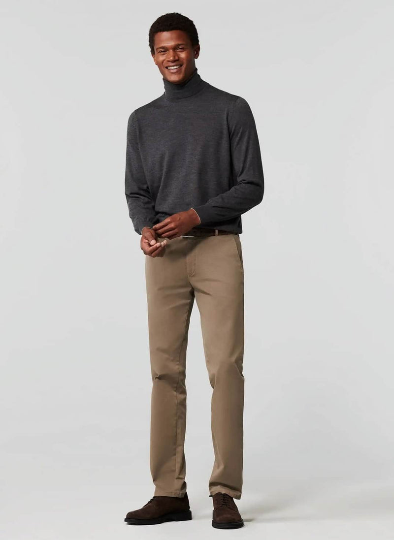 Meyer Men’s Chino Trousers Roma Cotton 9-316/33 Beige Northern
