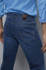 Meyer Mens M5 Tapered Fit Jeans Stretch Fit Stone Blue Northern