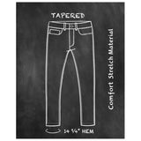 Meyer Mens M5 Tapered Fit Jeans Stretch Fit Stone Blue Northern