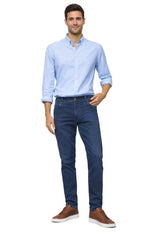 Meyer Mens M5 Tapered Fit Jeans Stretch Fit Stone Blue Northern