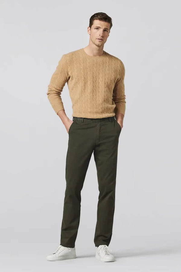 Meyer Mens Roma Chino Trousers 9-316/29 Laurel Green Northern Ireland