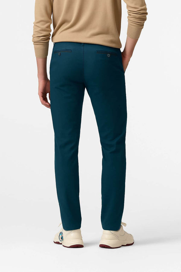 Meyer New York Chino Trousers 2-5617/16 Petrol Blue Northern Ireland