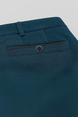Meyer New York Chino Trousers 2-5617/16 Petrol Blue Northern Ireland