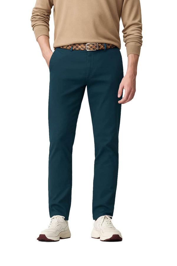 Meyer New York Chino Trousers 2-5617/16 Petrol Blue Northern Ireland