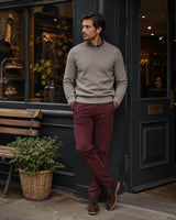 Meyer New York Chinos Fine Texture 2-5617/956 Dark Red Northern