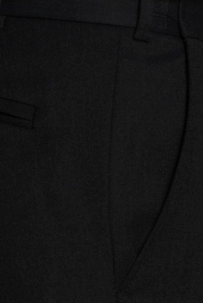 Meyer Trousers Oslo Fine Gabardine Wool Mix - Black