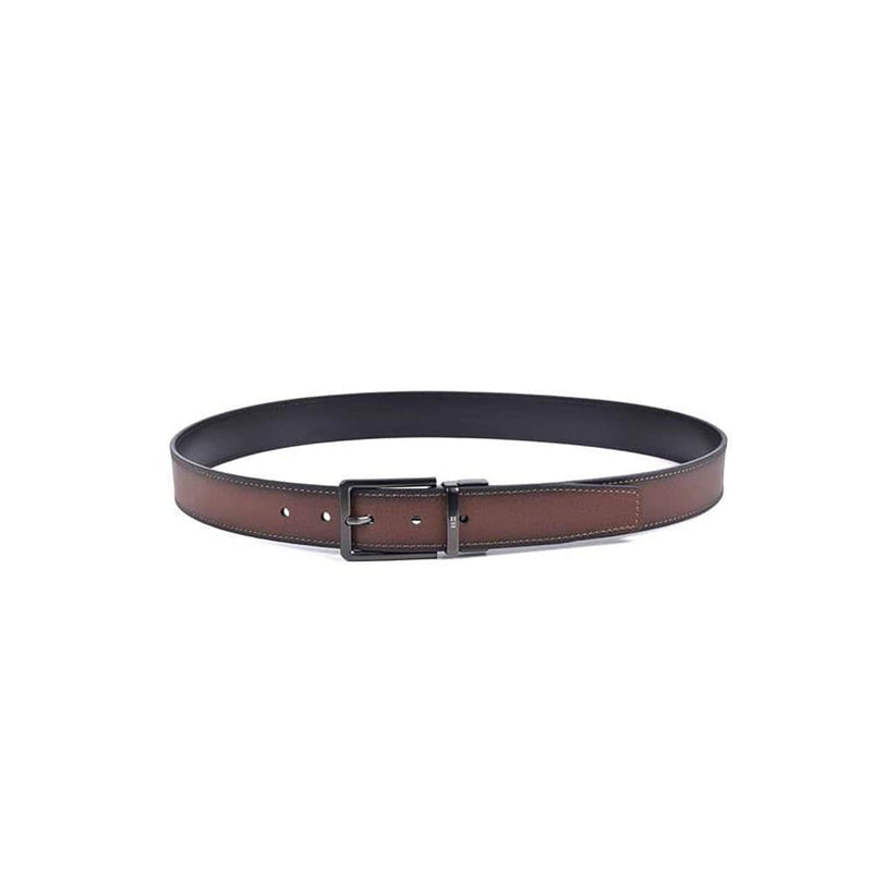 Miguel Bellido Mens Reversible Leather Belt Black/Brown Northern