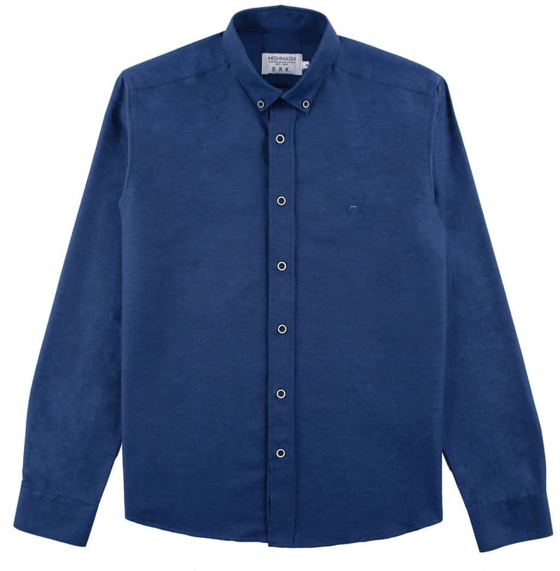 Mish Mash Classic Oxford Summit Long Sleeve Shirt Indigo Navy