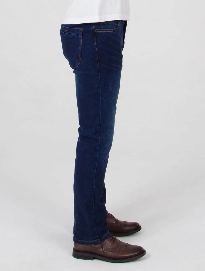 Mish Mash Mens Jeans Straight Leg 1987 Gabbro Dark Blue Northern