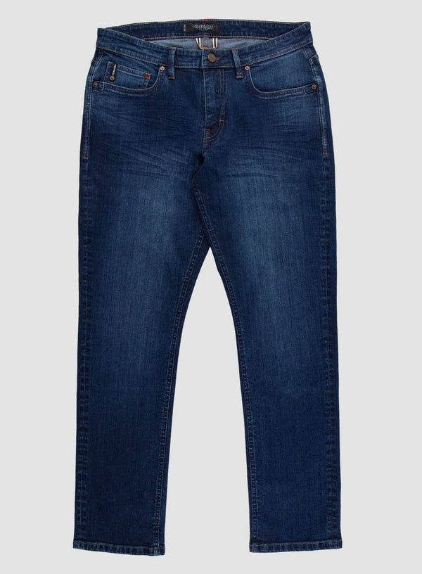 Mish Mash Mens Jeans Straight Leg 1987 Gabbro Dark Blue Northern