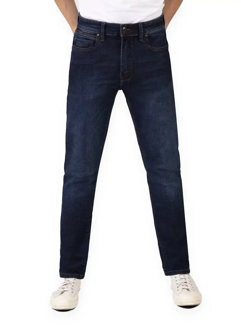 Mish Mash Mens Santana Straight Leg Jeans Dark Blue Northern Ireland